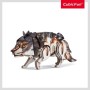 Cubic Fun - National Geographic Animale Salbatice Puzzle 3D Lup Cenusiu 58 piese Cubic Fun - 4